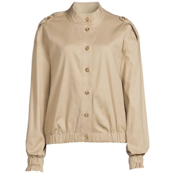 Halston Heritage Jackets & Blazers - HALSTON BUTTON FRONT MILITARY JACKET SIZE XL